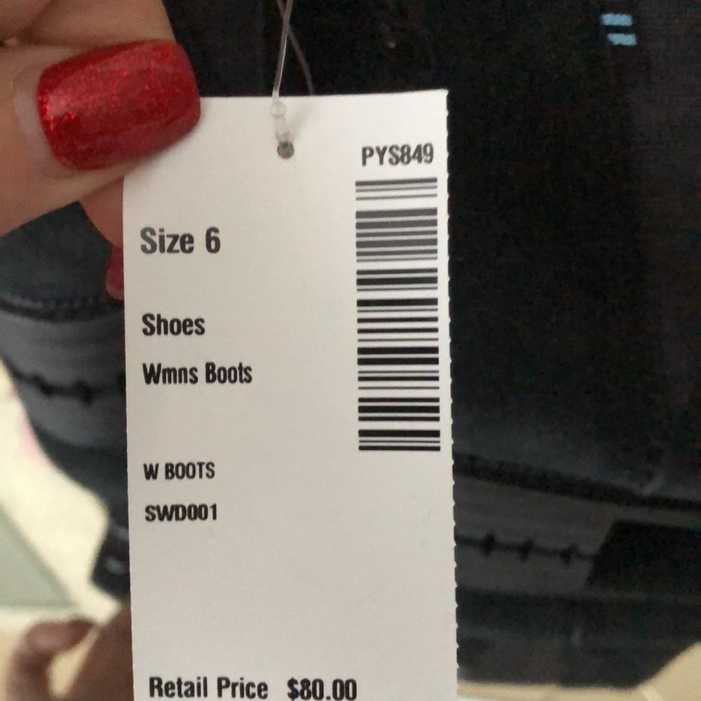 NWT Toms | Black Suede Cleo Water Resistant Chelsea Ankle Neutral Heel Boots - Picture 4 of 9